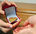 THE WOODEN HEARTS IN THE BOXES FOR THE CEREMONY OF HEART COFFER 2 THE WOODEN HEARTS IN THE BOXES FOR THE CEREMONY OF HEART COFFER 2
