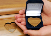 THE WOODEN HEARTS IN THE BOXES FOR THE CEREMONY OF HEART COFFER 3 THE WOODEN HEARTS IN THE BOXES FOR THE CEREMONY OF HEART COFFER 3